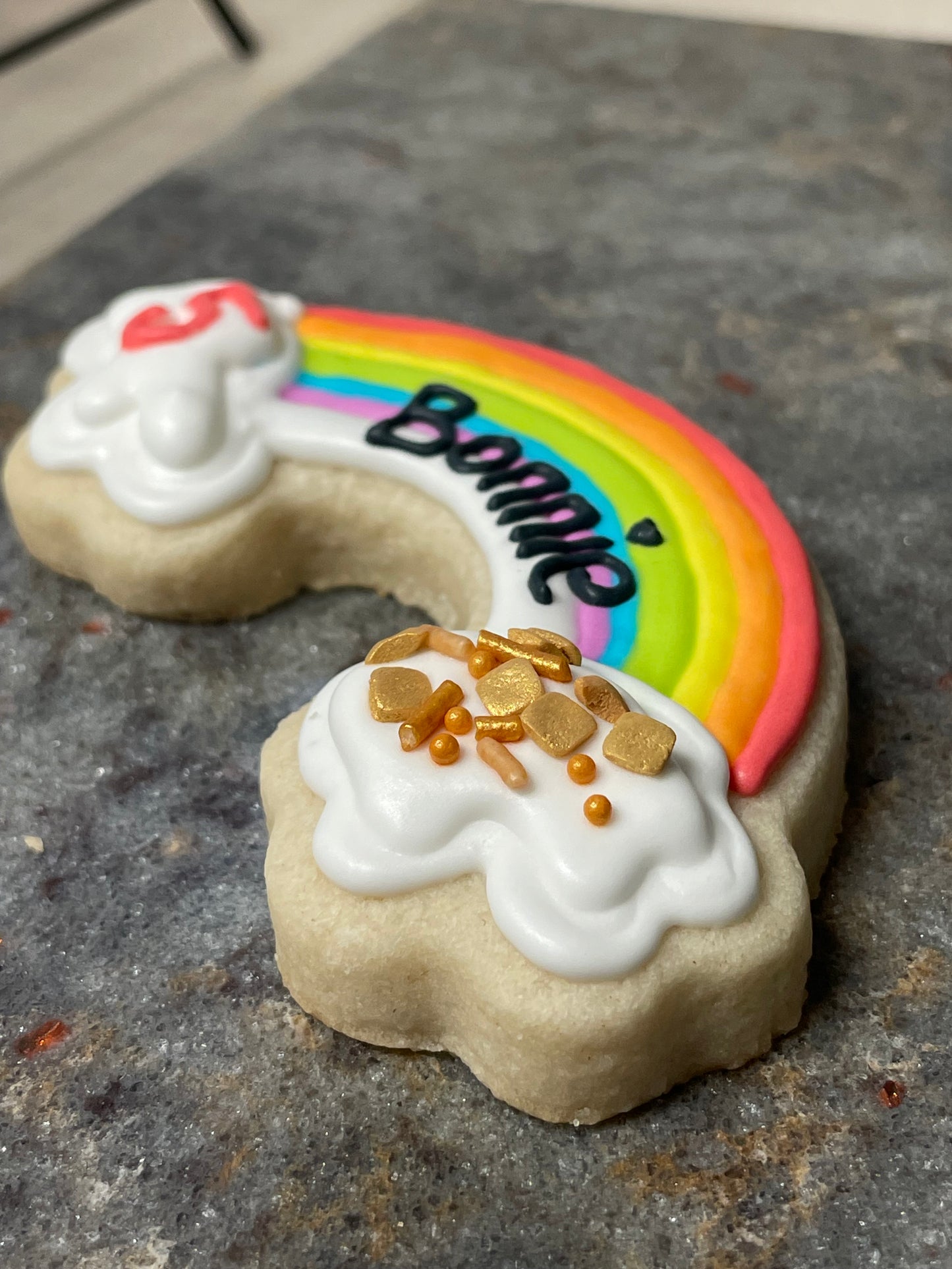 St Patrick's Day Shamrock and Rainbow Cookie Bundle (2 Cookies per Bundle)