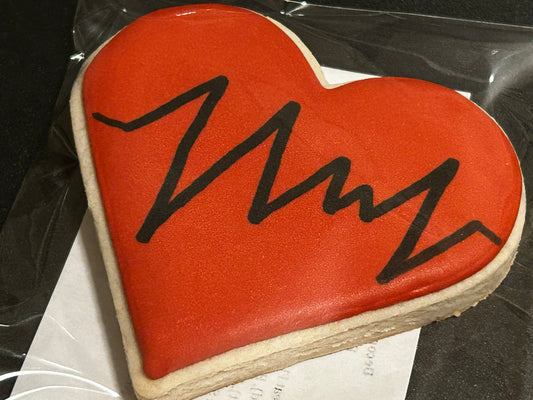 Custom Heartbeat Cookies