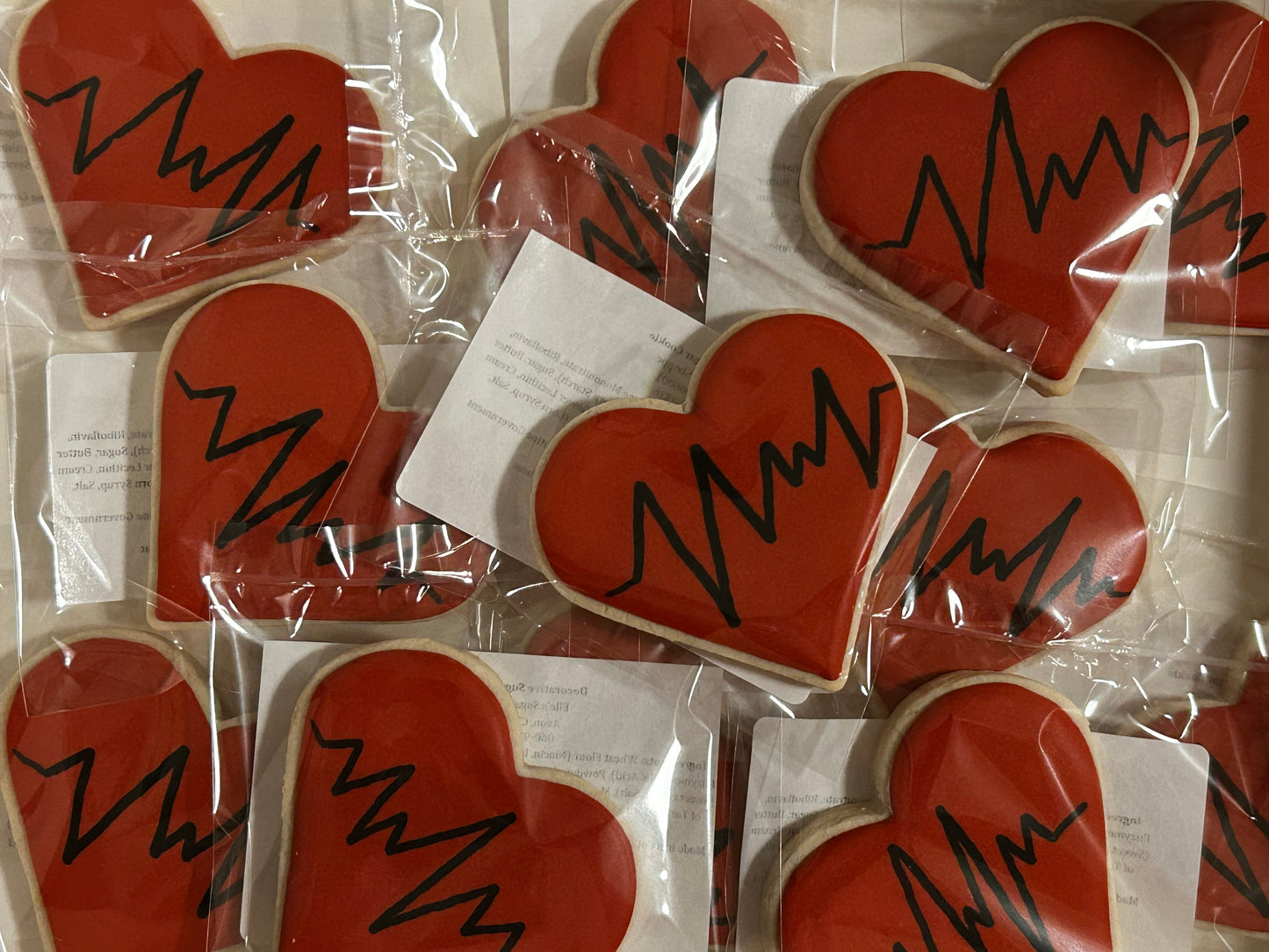 Custom Heartbeat Cookies