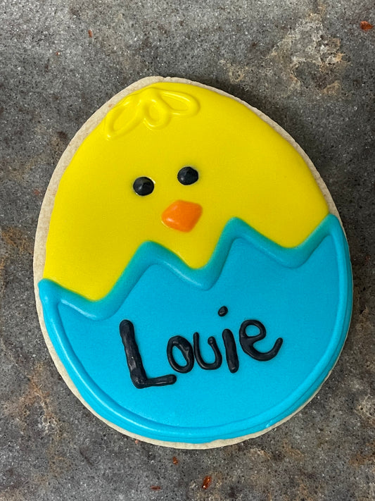 Large Easter Chick Cookies